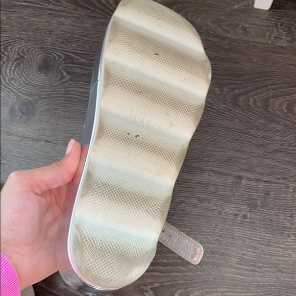 PRADA silver sandals - Picture 5 of 9